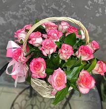 Цветочная композиция из Розы в корзине #REPLACE_PRED# Данкове